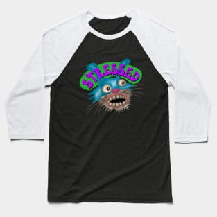 Stressed Bunny Green Purple Baseball T-Shirt